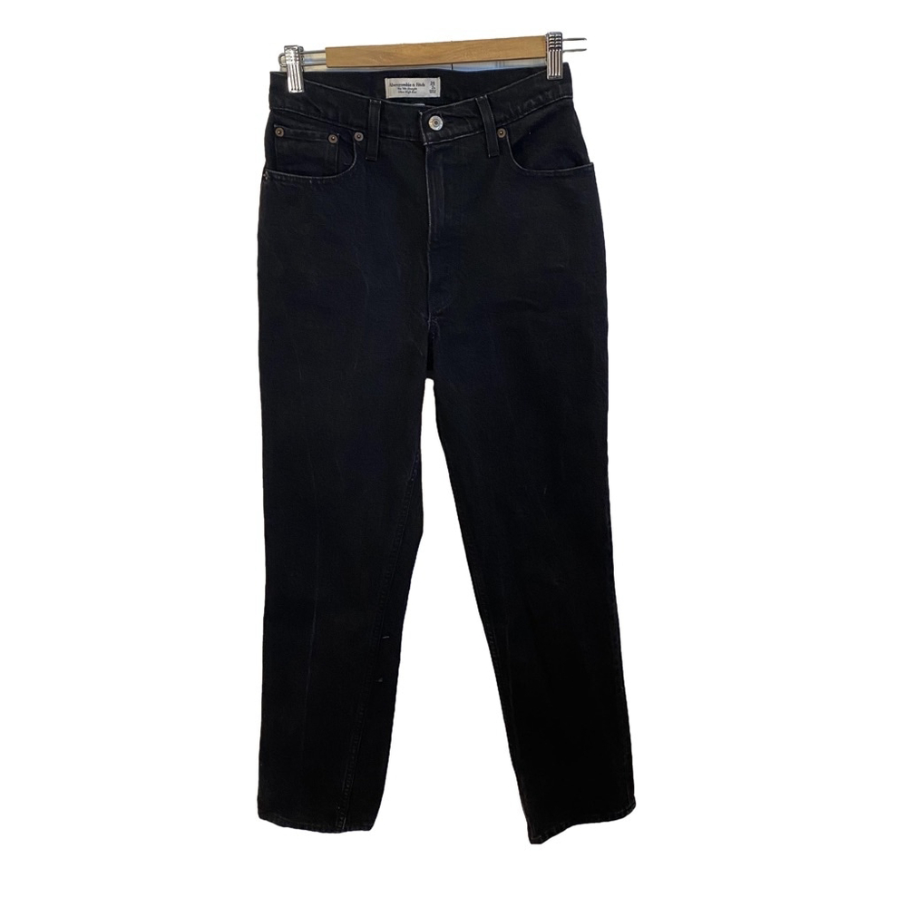 Abercrombie & Fitch Jeans The 90s Straight Ultra High Rise Curve Love 26R Black
